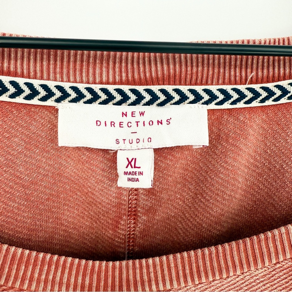 ☀️ 3/$25 NWT New Directions Loop T Pullover Sweatshirt in Cinnamon XL - Picture 7 of 10